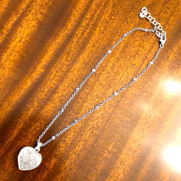 Brighton CUPIDS LOVE Swarovski Crystal reversible Heart Necklace - Picture 11 of 13